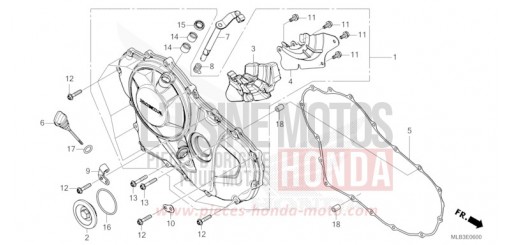 RIGHT CRANKCASE COVER CB750AP de 2023
